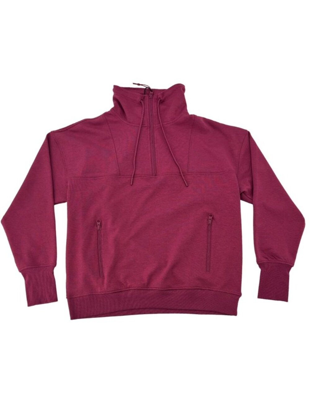 Buffalo Women's Cowl Neck Sweater | 1/4 Zip | Wine | Size Small **NEW